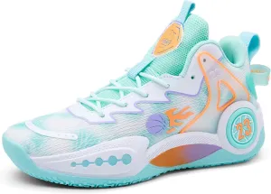 CJSPORX Women Men Basketball Shoes Non Slip Breathable Outdoor Fashion Unisex Sneakers