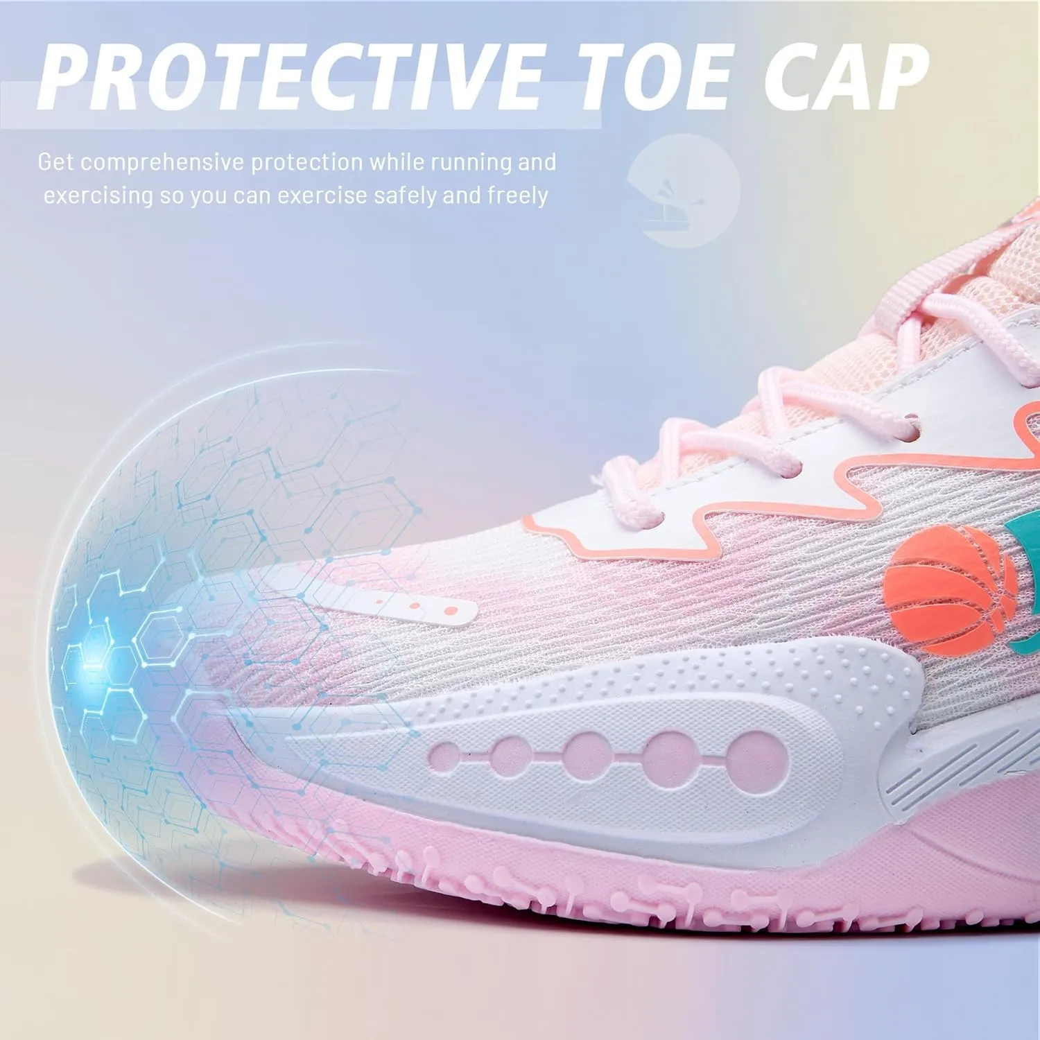 CJSPORX Women Men Basketball Shoes Non Slip Breathable Outdoor Fashion Unisex Sneakers