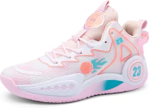 CJSPORX Women Men Basketball Shoes Non Slip Breathable Outdoor Fashion Unisex Sneakers