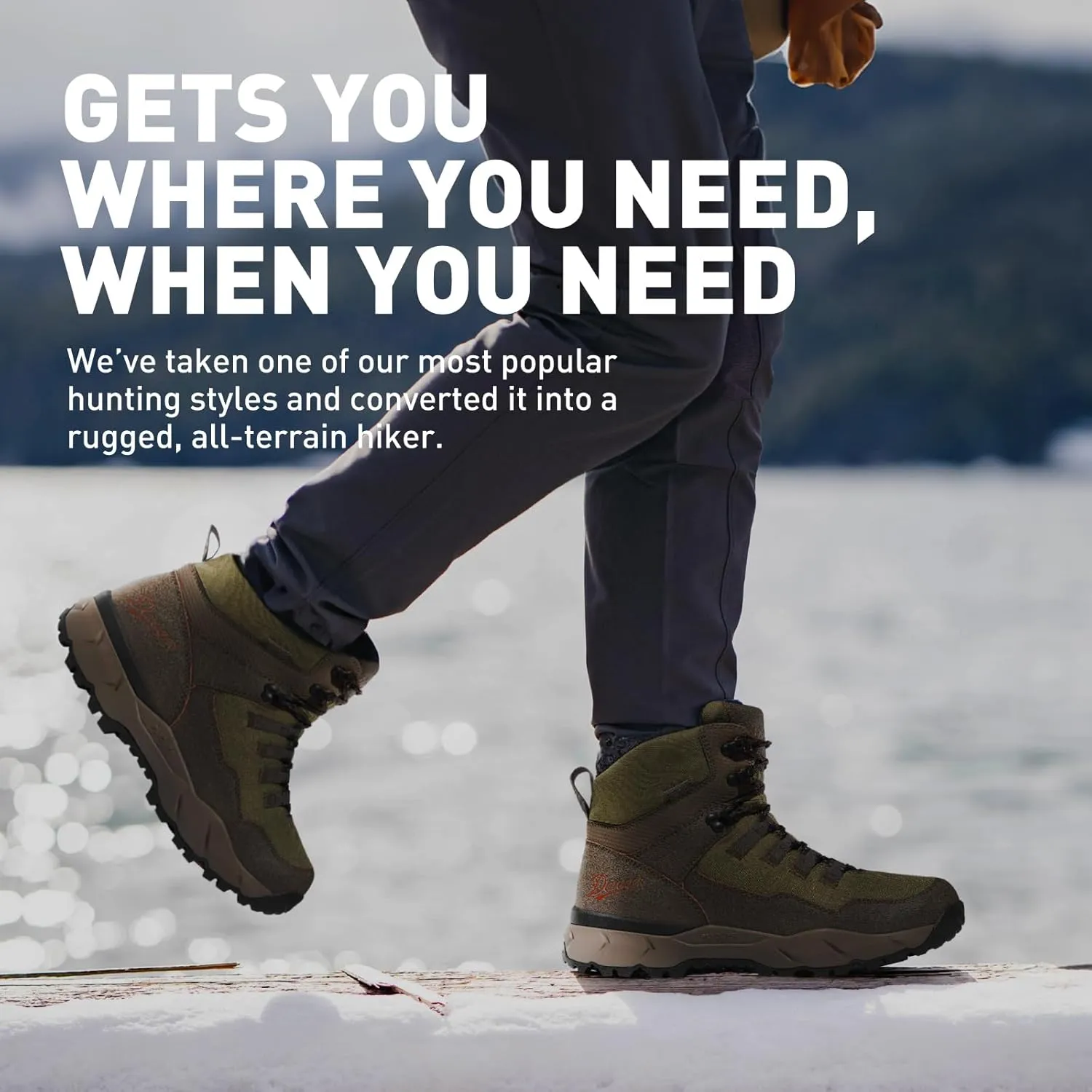 Danner Vital Trail 5 Hiking Boots for Men - Waterproof, Abrasion-Resistant Leather and Textile, with Shock-Absorbing Midsole and Traction Outsole