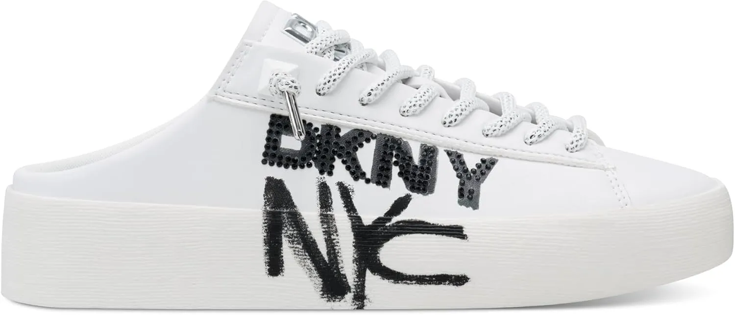 DKNY Women's Garren Everyday Lace Up Sneaker Mule