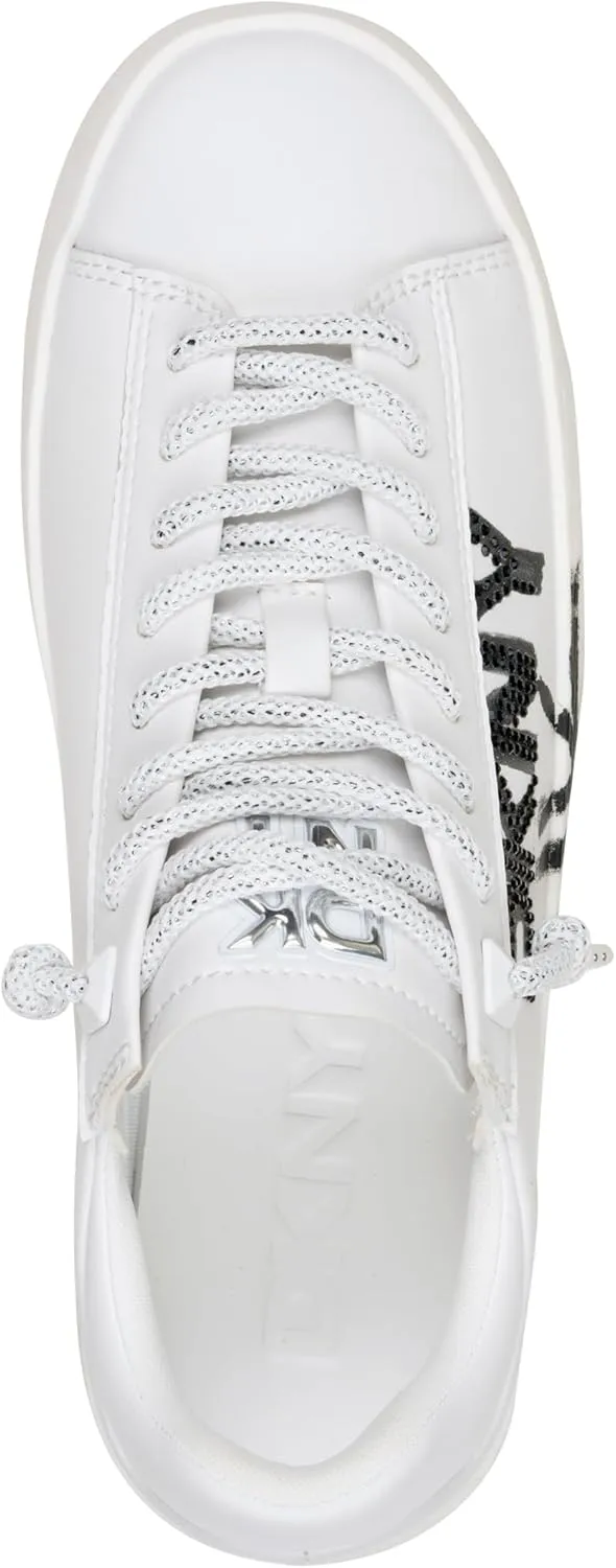 DKNY Women's Ginali Everyday Lace Up Platform Sneaker