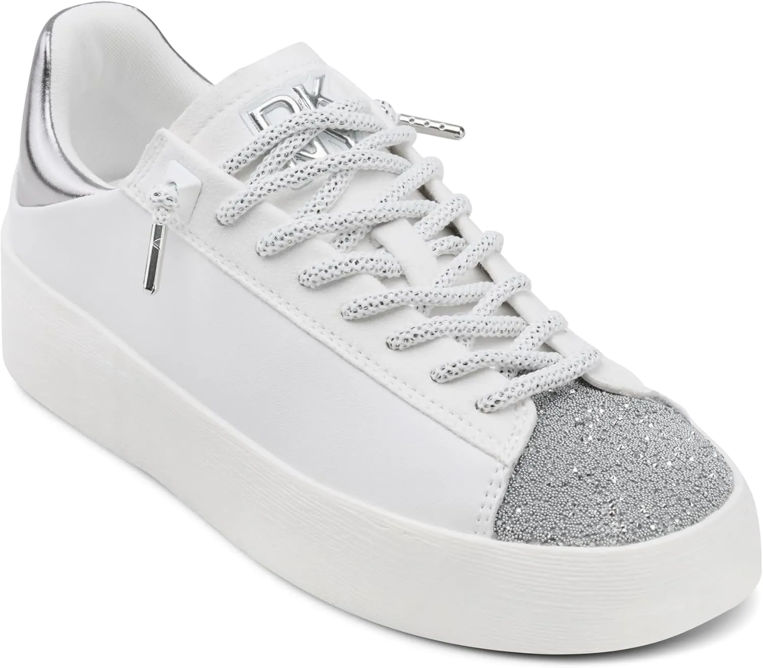 DKNY Women's Ginali Everyday Lace Up Platform Sneaker