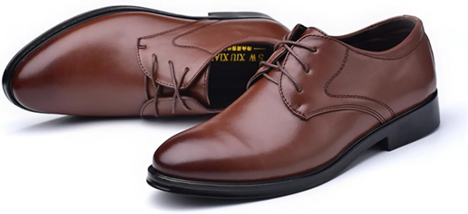 Dress Shoes for Men Lightweight Breathable Lace Up Wedding Shoes Casual Modern Business Formal Oxfords Shoes