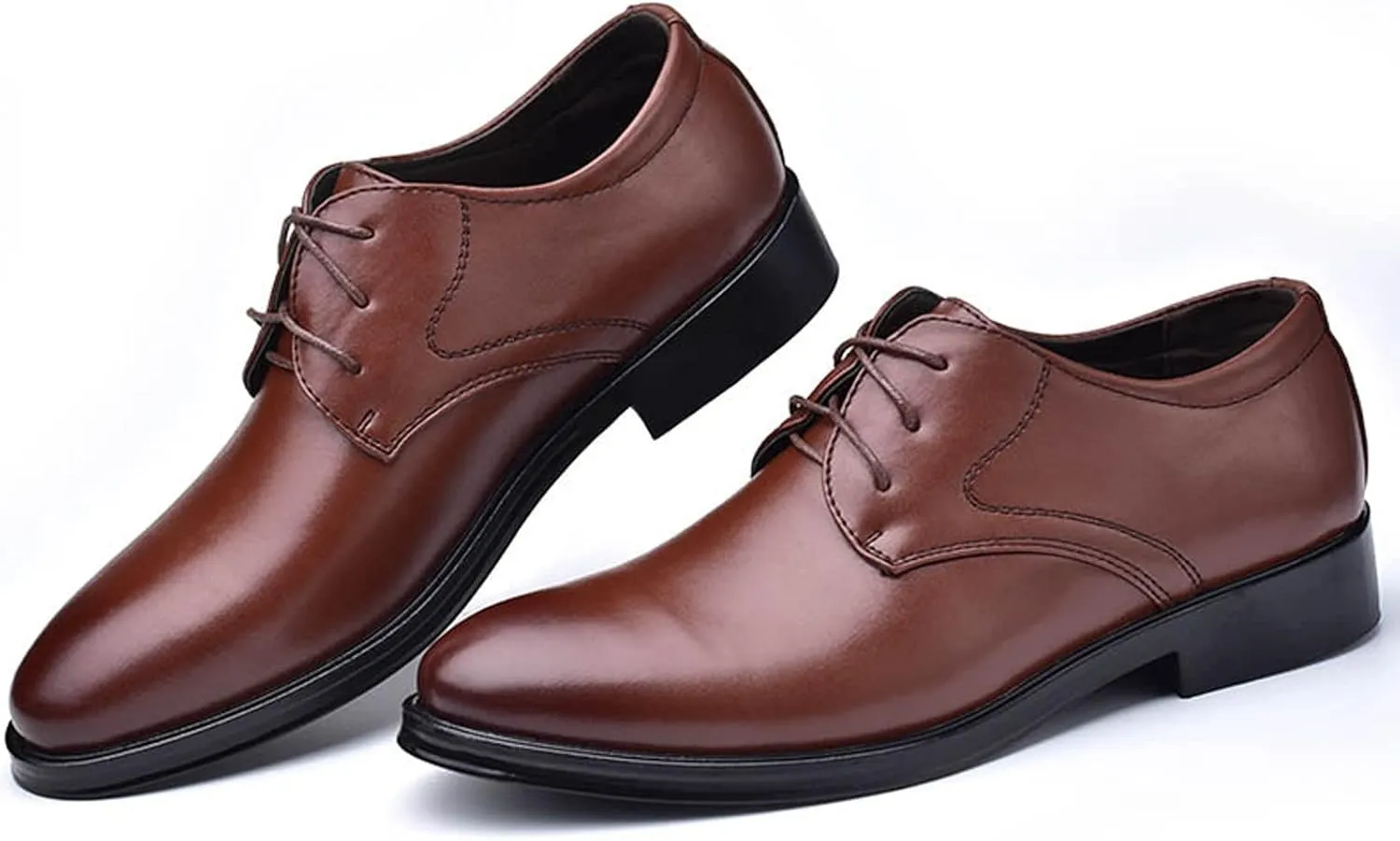 Dress Shoes for Men Lightweight Breathable Lace Up Wedding Shoes Casual Modern Business Formal Oxfords Shoes