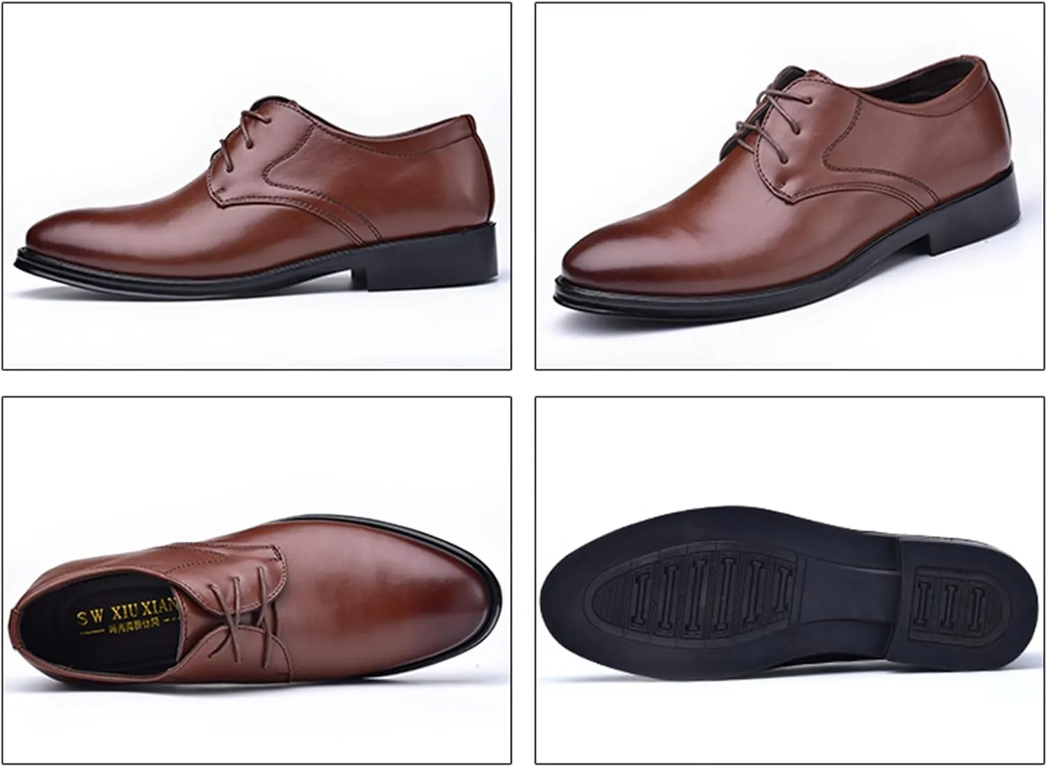Dress Shoes for Men Lightweight Breathable Lace Up Wedding Shoes Casual Modern Business Formal Oxfords Shoes