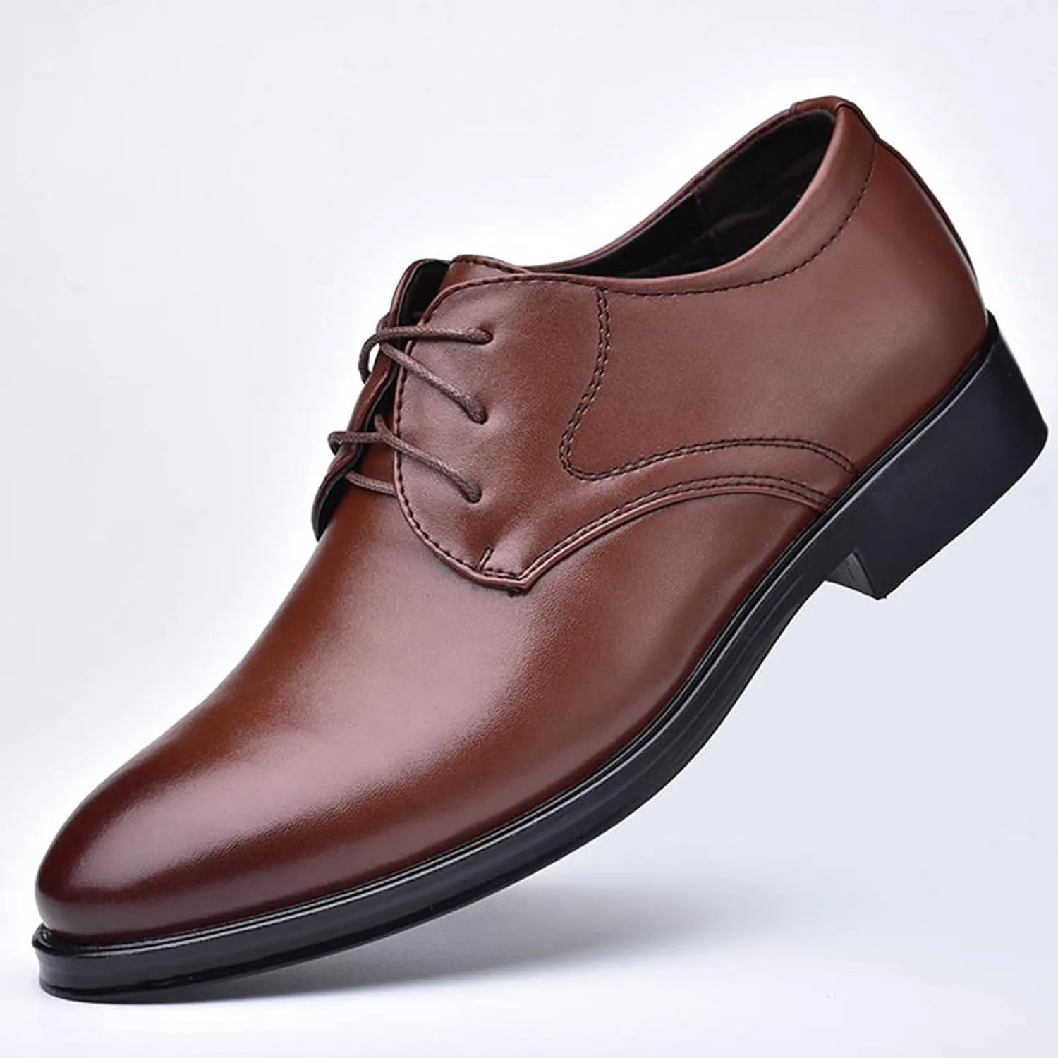 Dress Shoes for Men Lightweight Breathable Lace Up Wedding Shoes Casual Modern Business Formal Oxfords Shoes