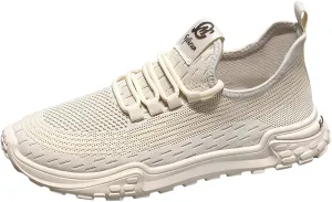 Fashion Sneakers Comfortable Spring and New Fly Weaving Mesh Soft Sole Sports Shoes Men's Shoes Breathable Men's Casual