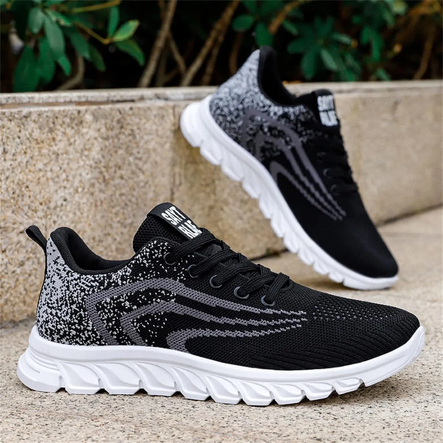 Fashion Sneakers Shoes Fashion Summer and Men Flat Mesh Breathable Comfortable Lace Up Casual