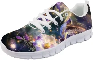 Forchrinse Shining Galaxy Blue Sky Lightweight Running Shoes Non Slip Soft Walking Shoes Casual Athletic Shoes