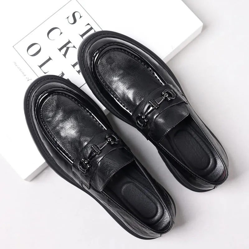 Full-Grain Leather Men's Tassel Loafers with Memory Foam Footbed, Flexible Sole for Wedding Events & Formal Occasions