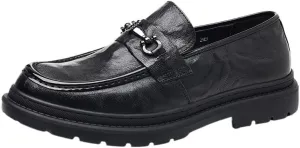 Full-Grain Leather Men's Tassel Loafers with Memory Foam Footbed, Flexible Sole for Wedding Events & Formal Occasions