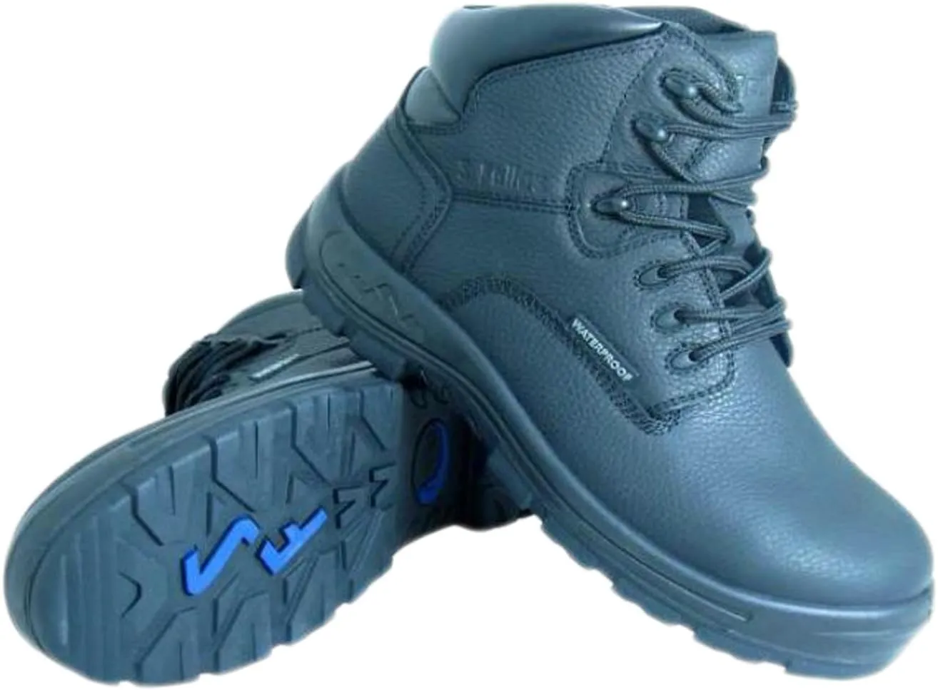 Genuine Grip Men's S Fellas Black Poseidon Composite Toe WP Work Boots - 6050