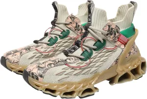 High top Sneakers for Men Fashion Running Air Cushion Non Slip Outdoor Cushioning Training Basketball Shoes