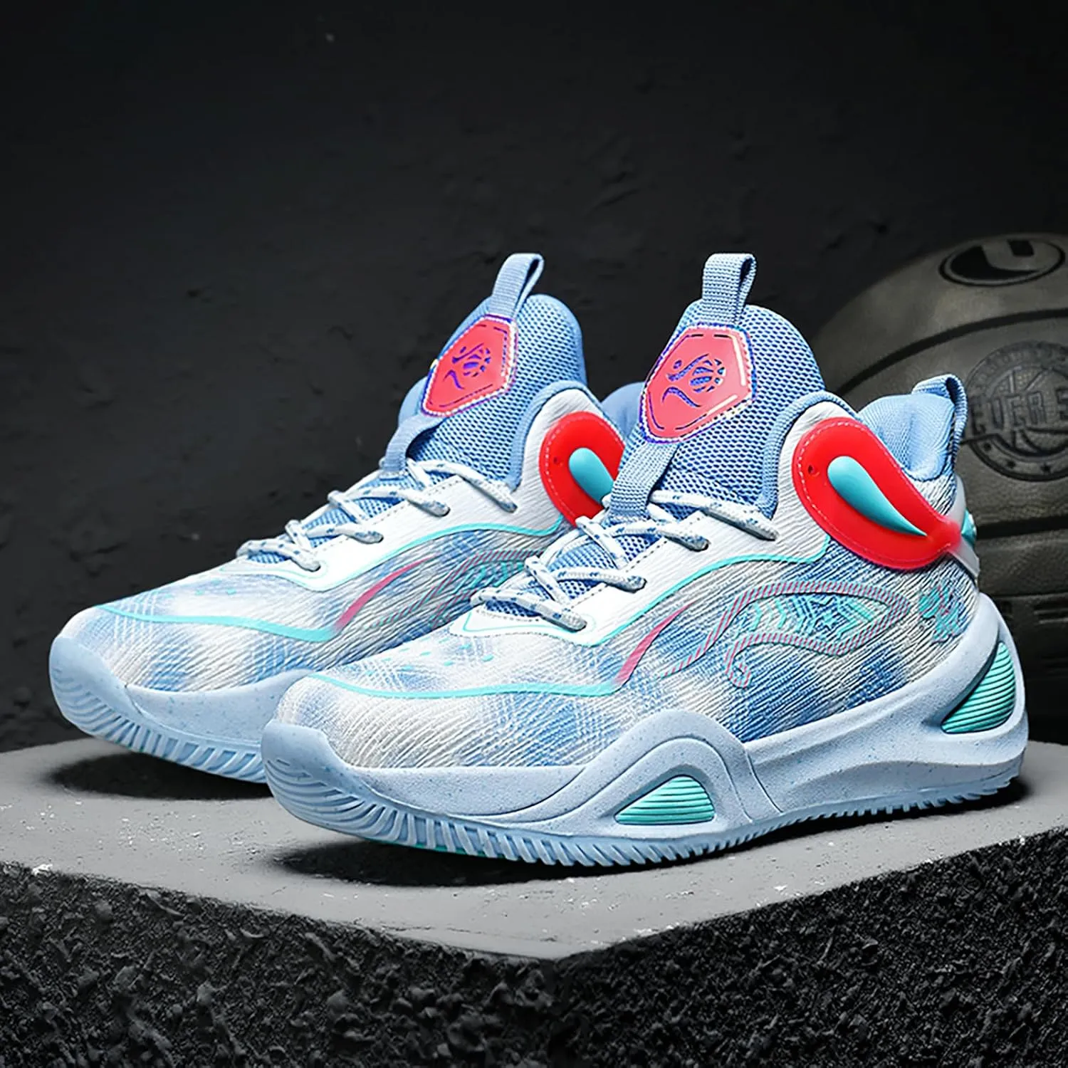 High Upper Basketball Shoes for Men Women Sneakers Fashion Breathable Sports Shoes Anti Slip