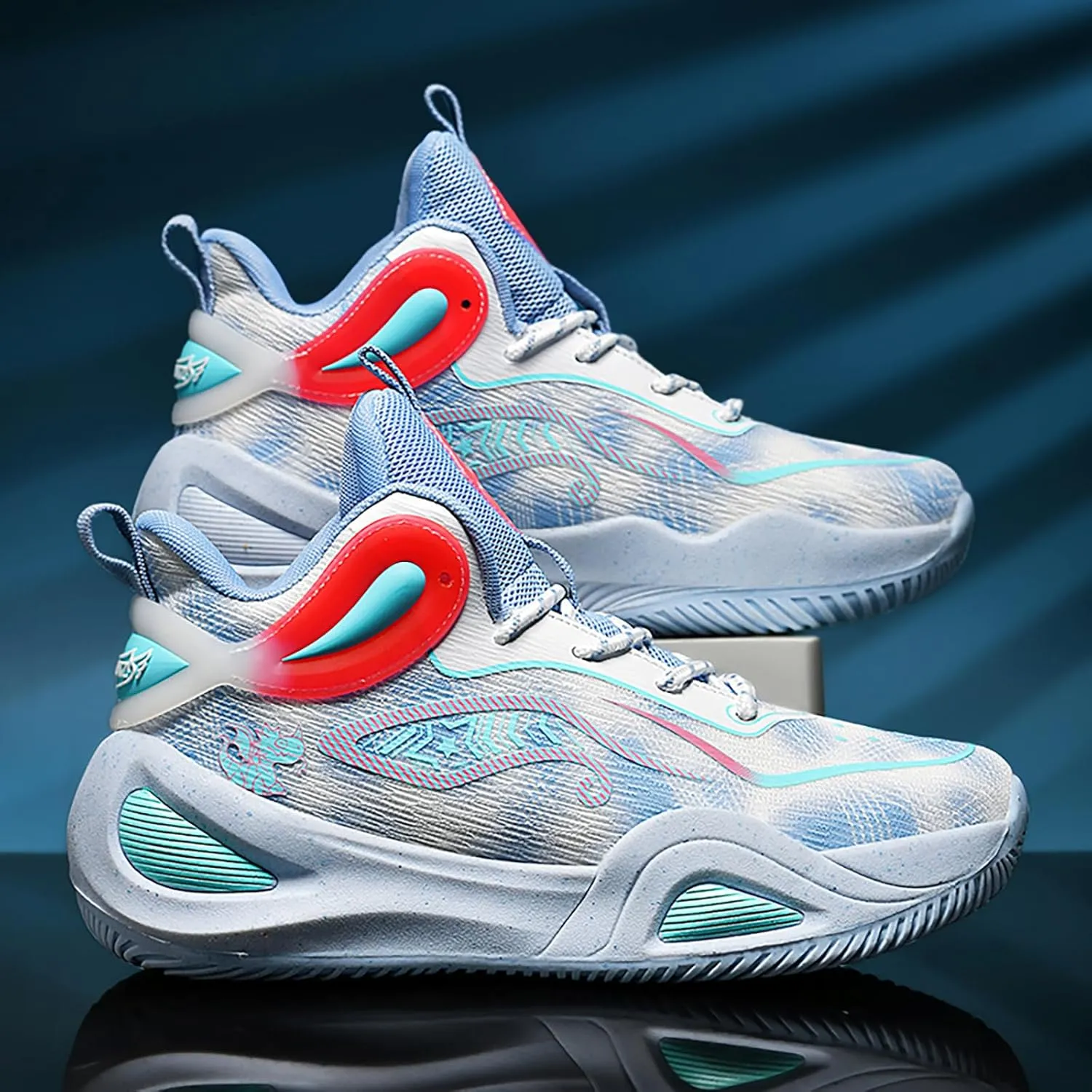 High Upper Basketball Shoes for Men Women Sneakers Fashion Breathable Sports Shoes Anti Slip
