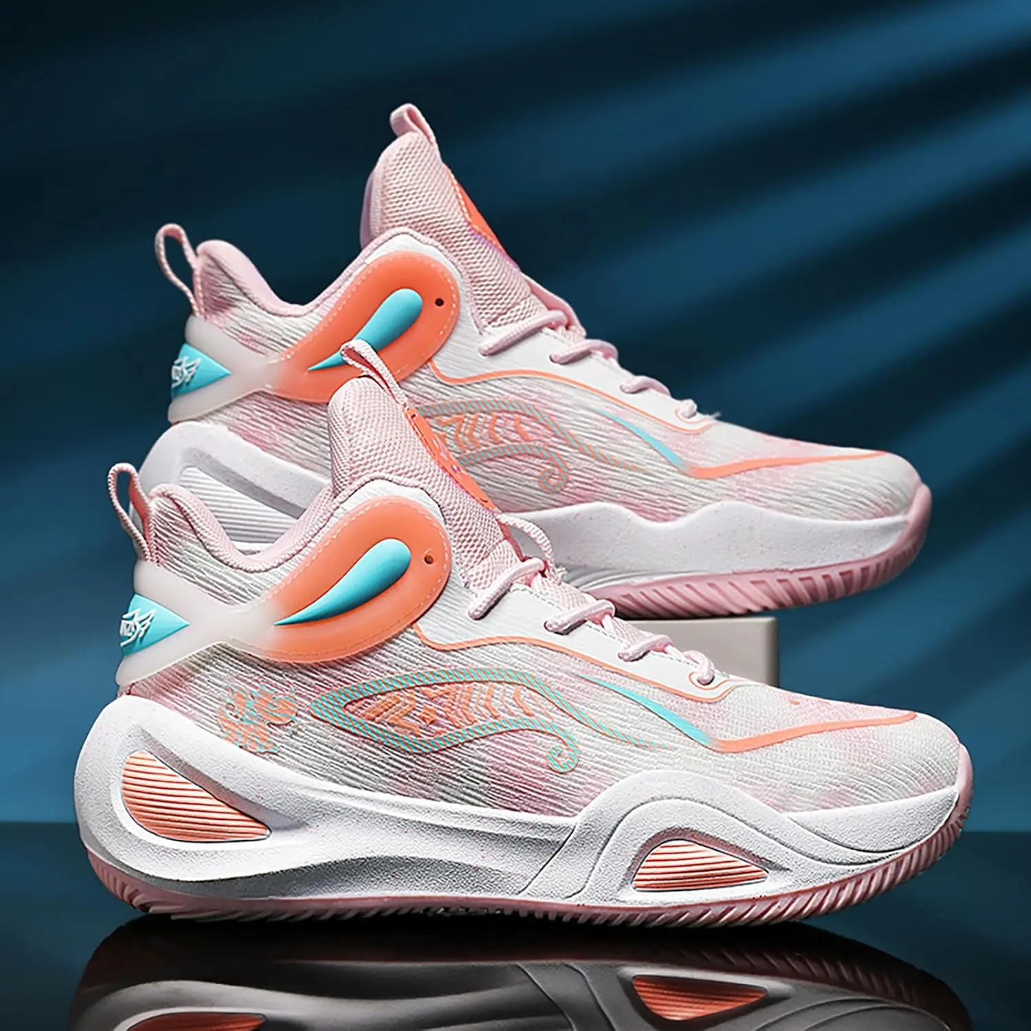 High Upper Basketball Shoes for Men Women Sneakers Fashion Breathable Sports Shoes Anti Slip