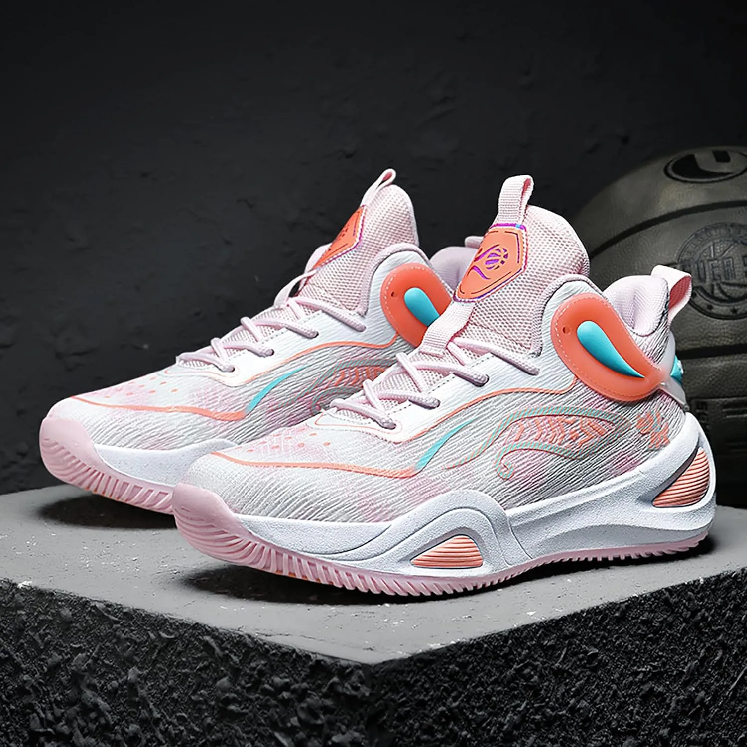 High Upper Basketball Shoes for Men Women Sneakers Fashion Breathable Sports Shoes Anti Slip