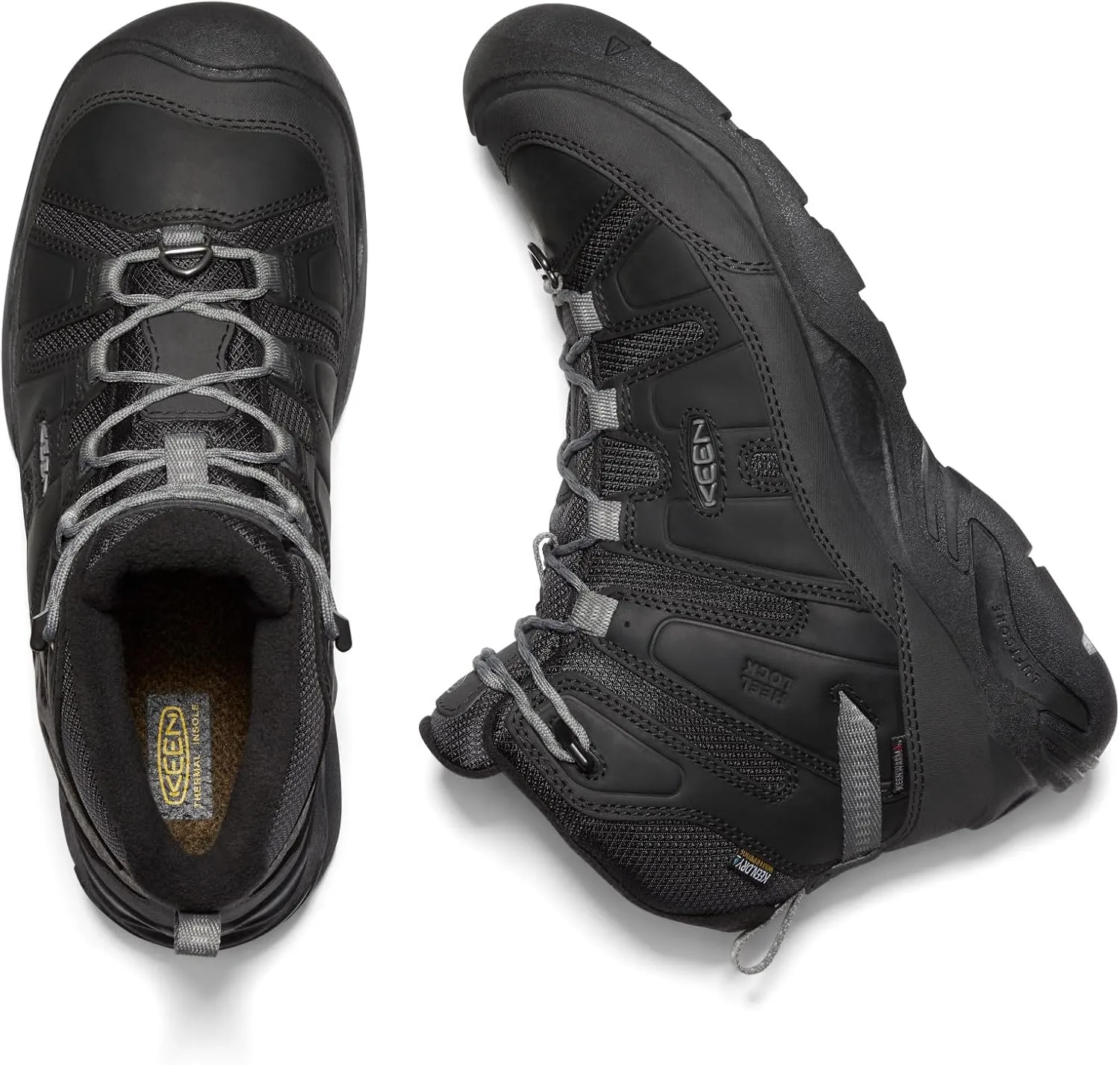 KEEN Men's Circadia Mid Heigh Polar Insulated Waterproof Hiking Boots