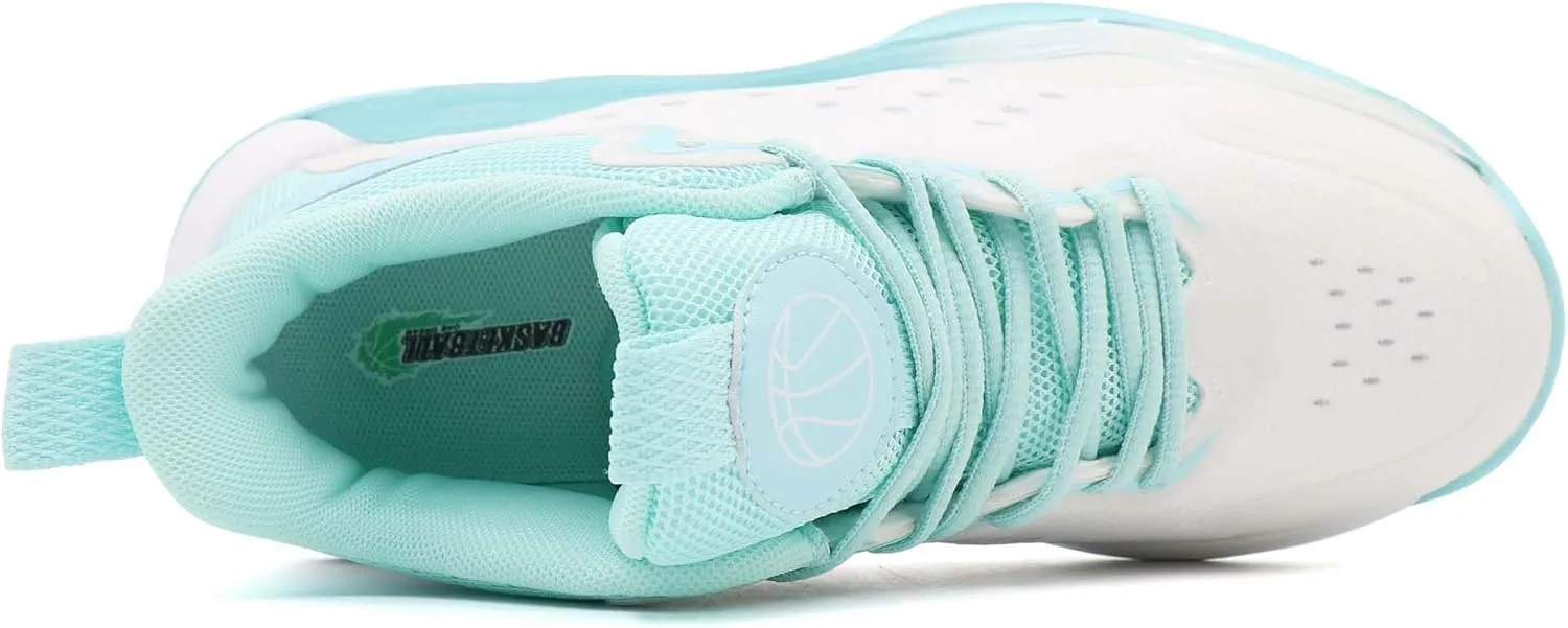Kids Basketball Shoes, Leather Trendy Casual Sports Basketball Shoes Breathable Comfortable Boys Sneakers for Big Kids Girls Basketball Shoes