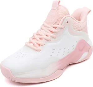 Kids Basketball Shoes, Leather Trendy Casual Sports Basketball Shoes Breathable Comfortable Boys Sneakers for Big Kids Girls Basketball Shoes