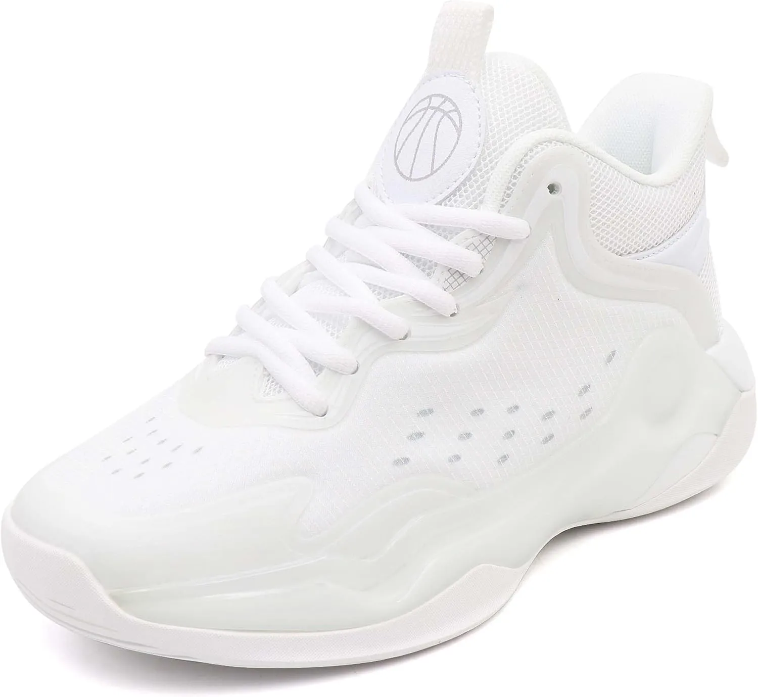 Kids Basketball Shoes, Leather Trendy Casual Sports Basketball Shoes Breathable Comfortable Boys Sneakers for Big Kids Girls Basketball Shoes