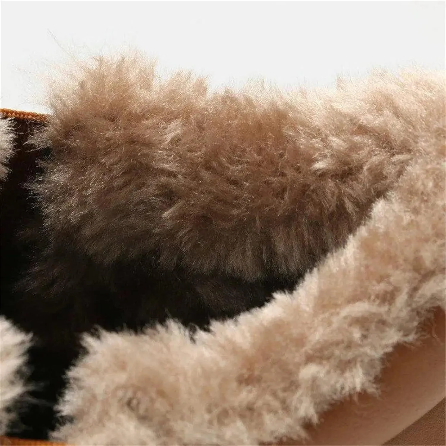Ladmiple Snow Boots For Women Wide Width High-top Winter Boots Lace Up Warm Comfortable Outdoor Fur Lined Ankle Booties
