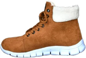Ladmiple Winter Dress Boots For Women 2024 Casual Slip-on Warm Loafers Shoes Faux Fur-Lined Comfortable Snow Ankle Booties
