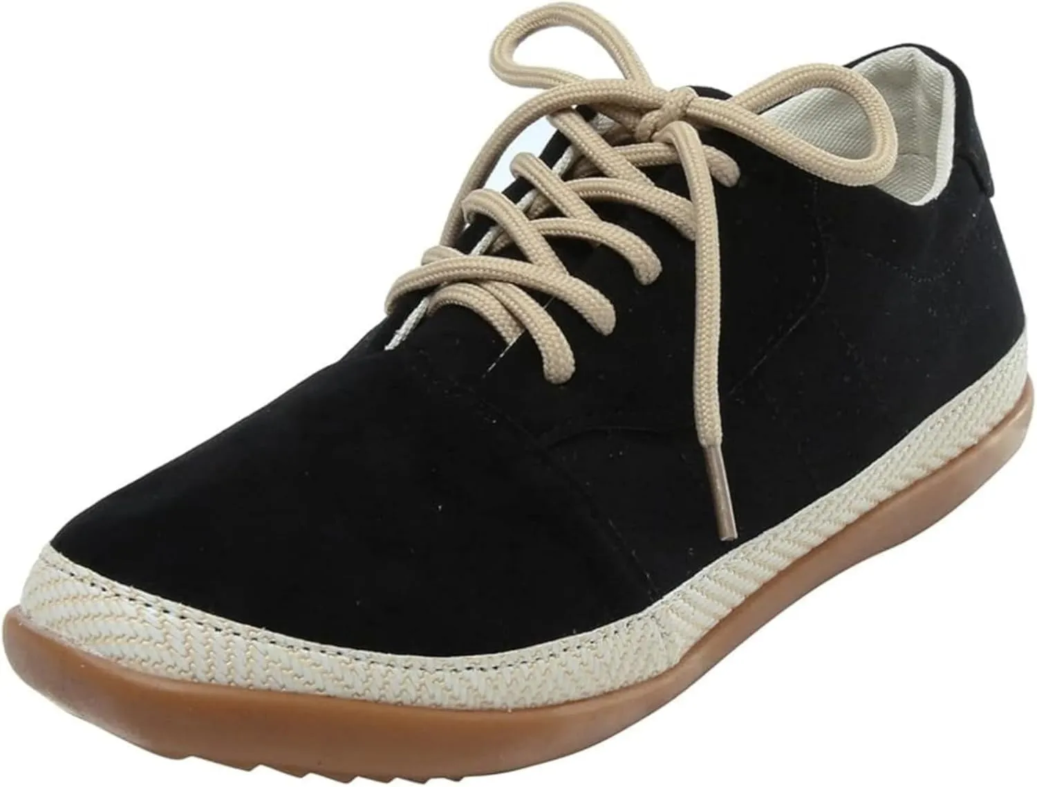 Lausiuoe Shoes For Women Dressy Flats Canvas Loafers Slip On Fashion Canvas Sneakers Casual Soft Comfortable Walking Shoes