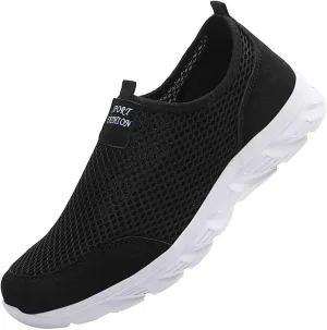 Light-Weight Mens Loafers & Slip-Ons Men's Mesh Foot Covered Breathable Lightweight Travel Slip On Sneakers