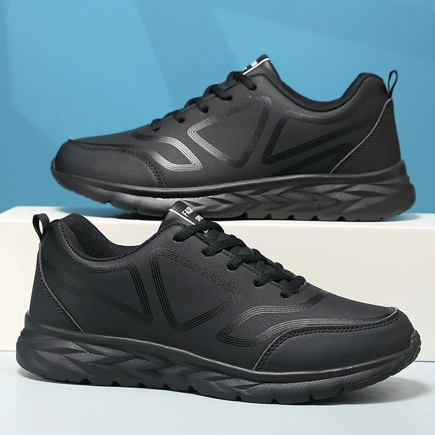 Lightweight Shoes Men Casual Shoes Fashionable New Pattern Simple Solid Color and Winter Lace Up Flat Bottom Comfortable