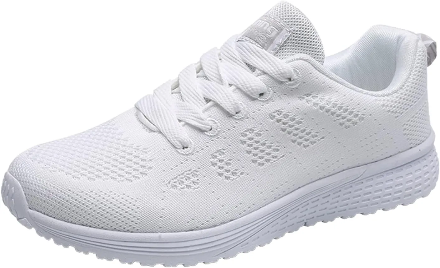 Lightweight Shoes Women Ladies Breathable Mesh Air Cushion Mesh Casual Lightweight Soft Bottom Lace Up Running Shoes