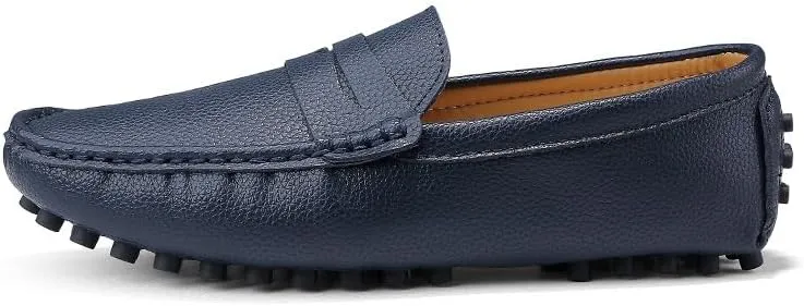 Loafers for Men Round Toe Faux Leather Penny Driving Loafers Flexible Lightweight Comfortable Casual Slip On