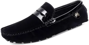 Loafers for Men Round Toe PU Leather Penny Driving Loafers Flexible Lightweight Flat Heel Classic Prom Slip On
