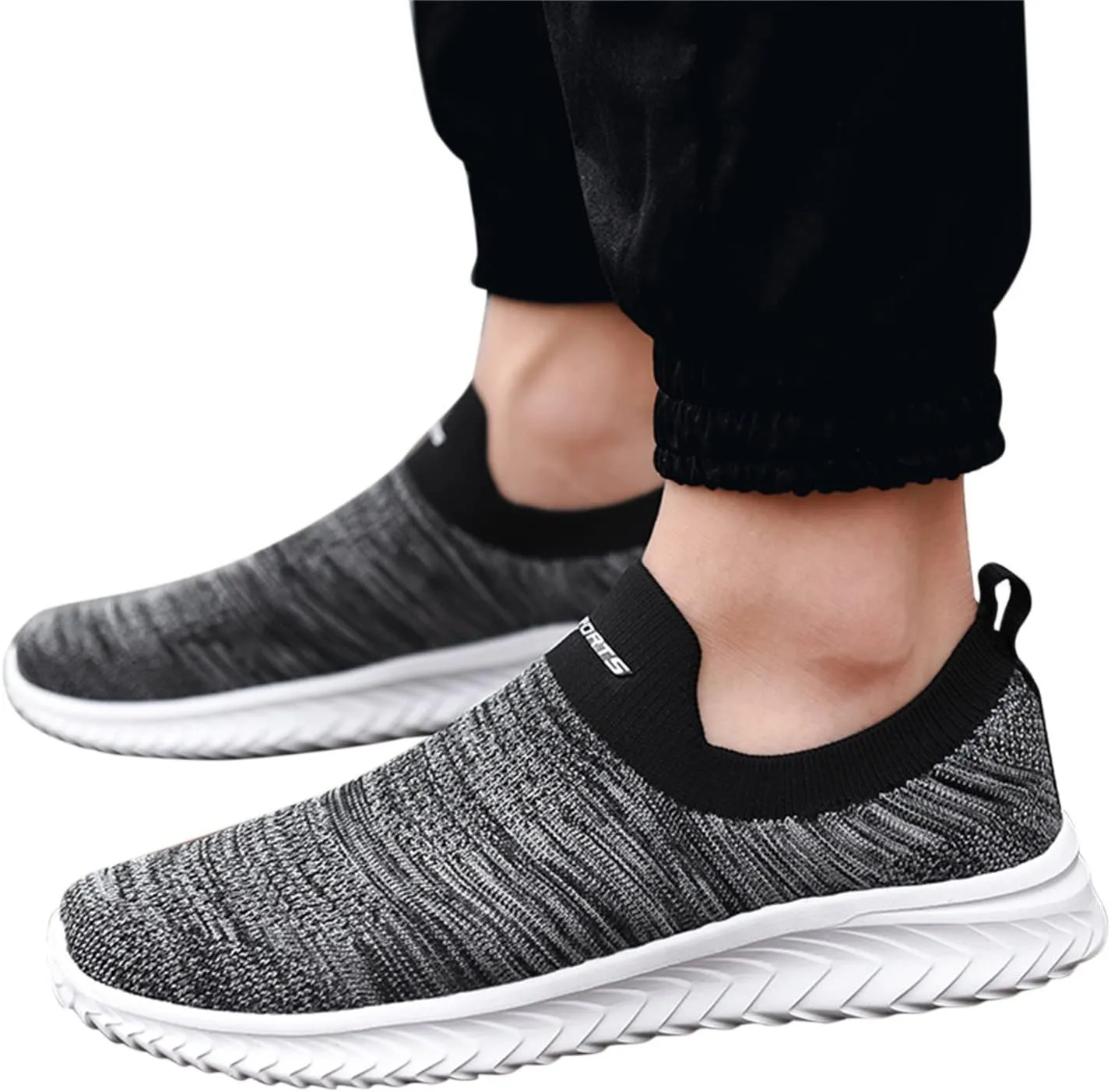 Low-Top Slip Ons Women's Fashion Sneakers Casual Mens Dress Shoes Lightweight Casual Shoes Trendy Chunky Sneakers Black Tennis Shoe Loafers Shoe