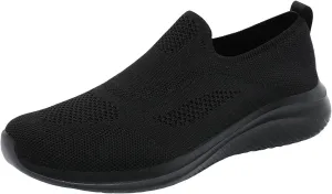 Memory Foam Versatile Shoes for Men Comfortable Breathable Stretch Canvas Slip on Sneaker Breathable Work Shoes