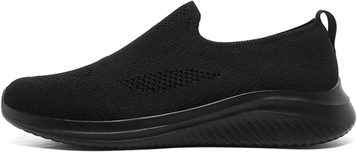 Memory Foam Versatile Shoes for Men Comfortable Breathable Stretch Canvas Slip on Sneaker Breathable Work Shoes