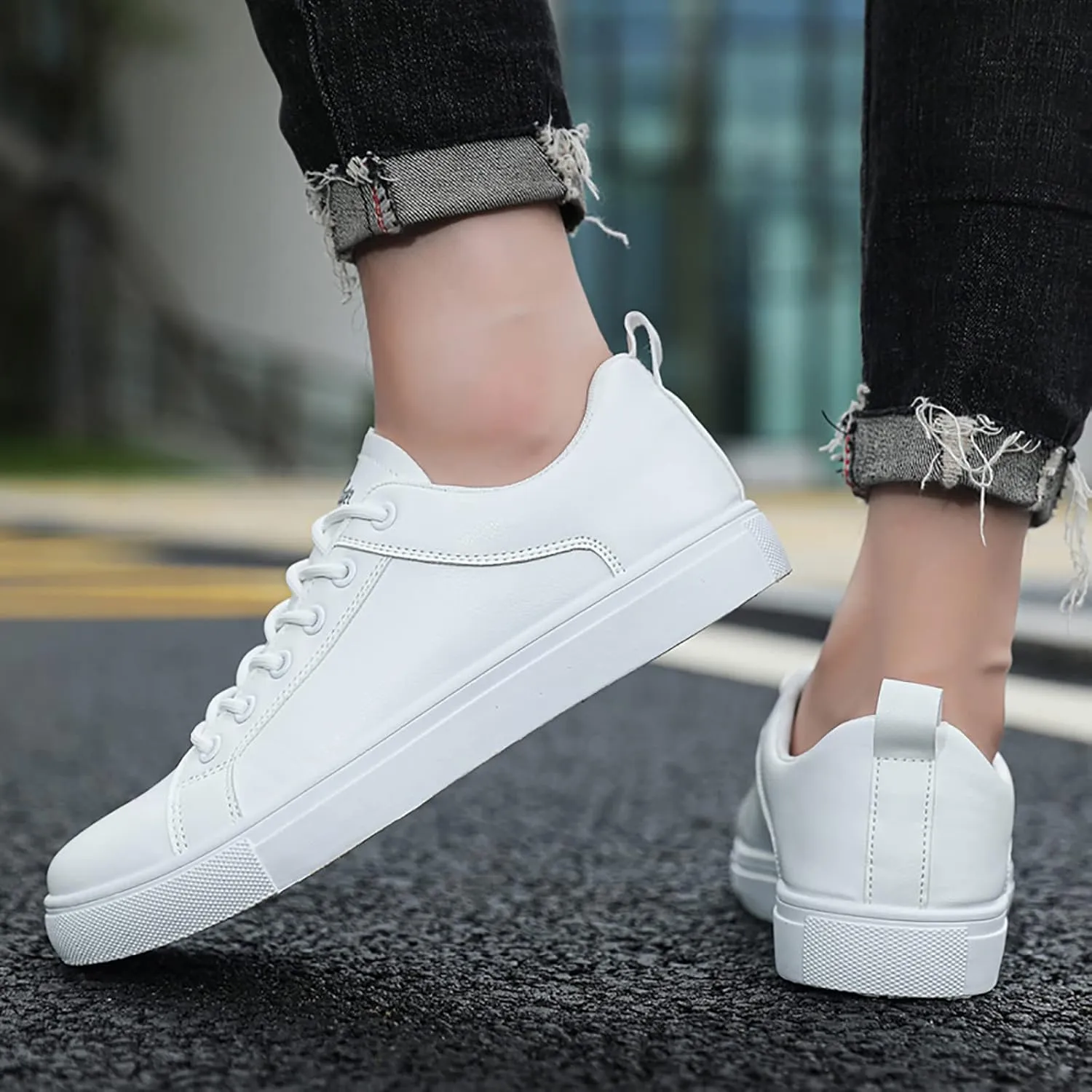Men Retro All Casual Shoes Small White Shoes Trendy Skate Men Dress Show Sneaker