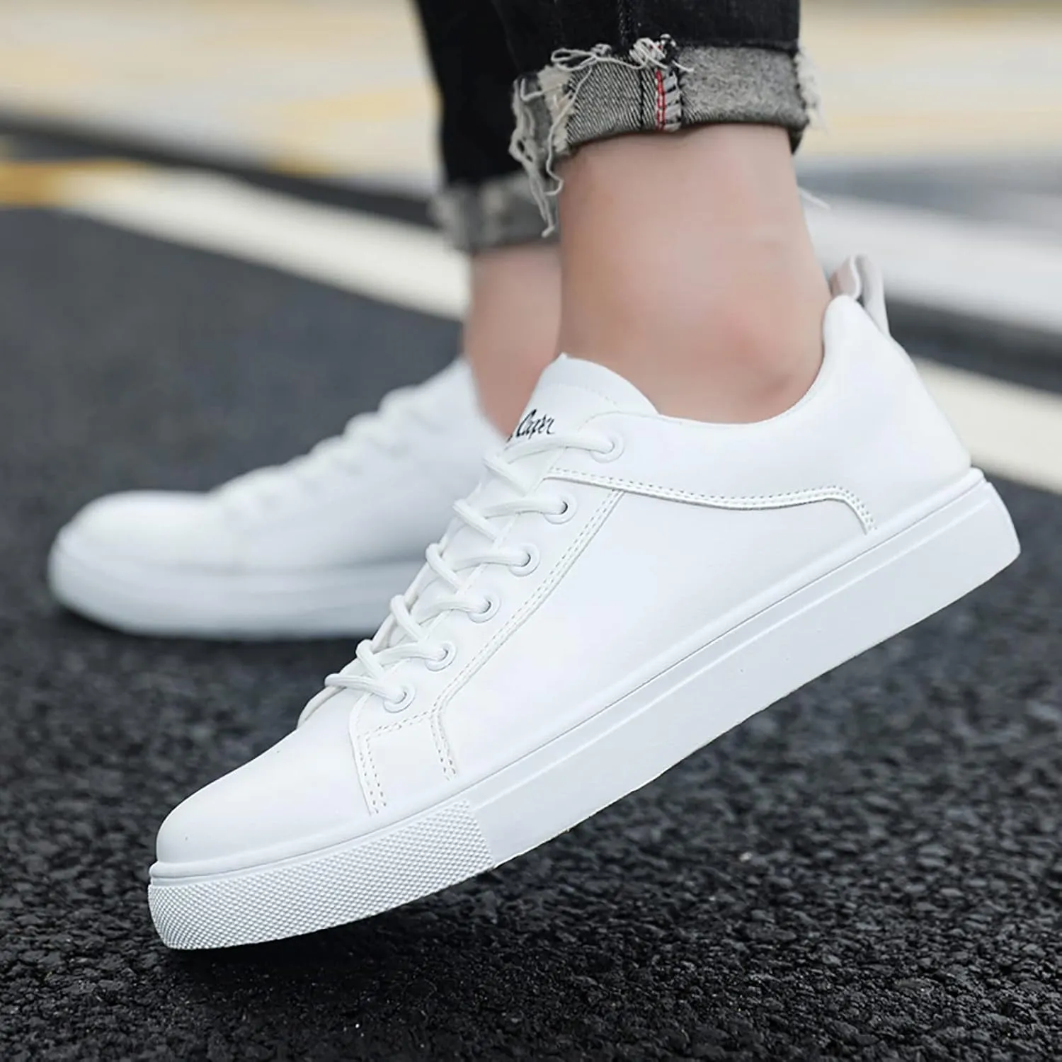 Men Retro All Casual Shoes Small White Shoes Trendy Skate Men Dress Show Sneaker