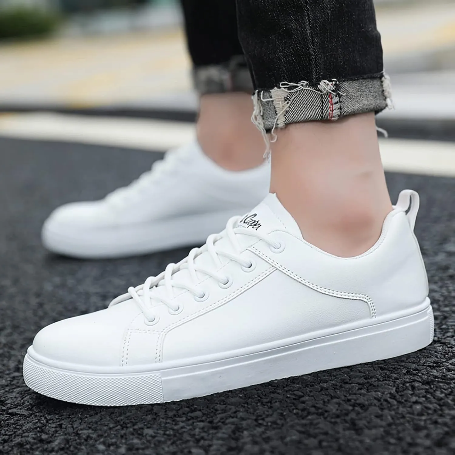 Men Retro All Casual Shoes Small White Shoes Trendy Skate Men Dress Show Sneaker