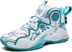 Men Women Basketball Shoes Fashion Printed Sneakers Lightweight Athletic Sneakers for Fitness Training Breathable Non-Slip Sport Shoe