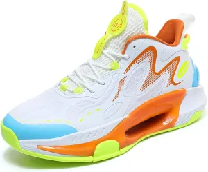 Men Women High Top Basketball Shoes Teen Sports Running Shoes Street Casual Walking Shoes Breathable Comfortable Walking Travel Casual Fashion Sneakers