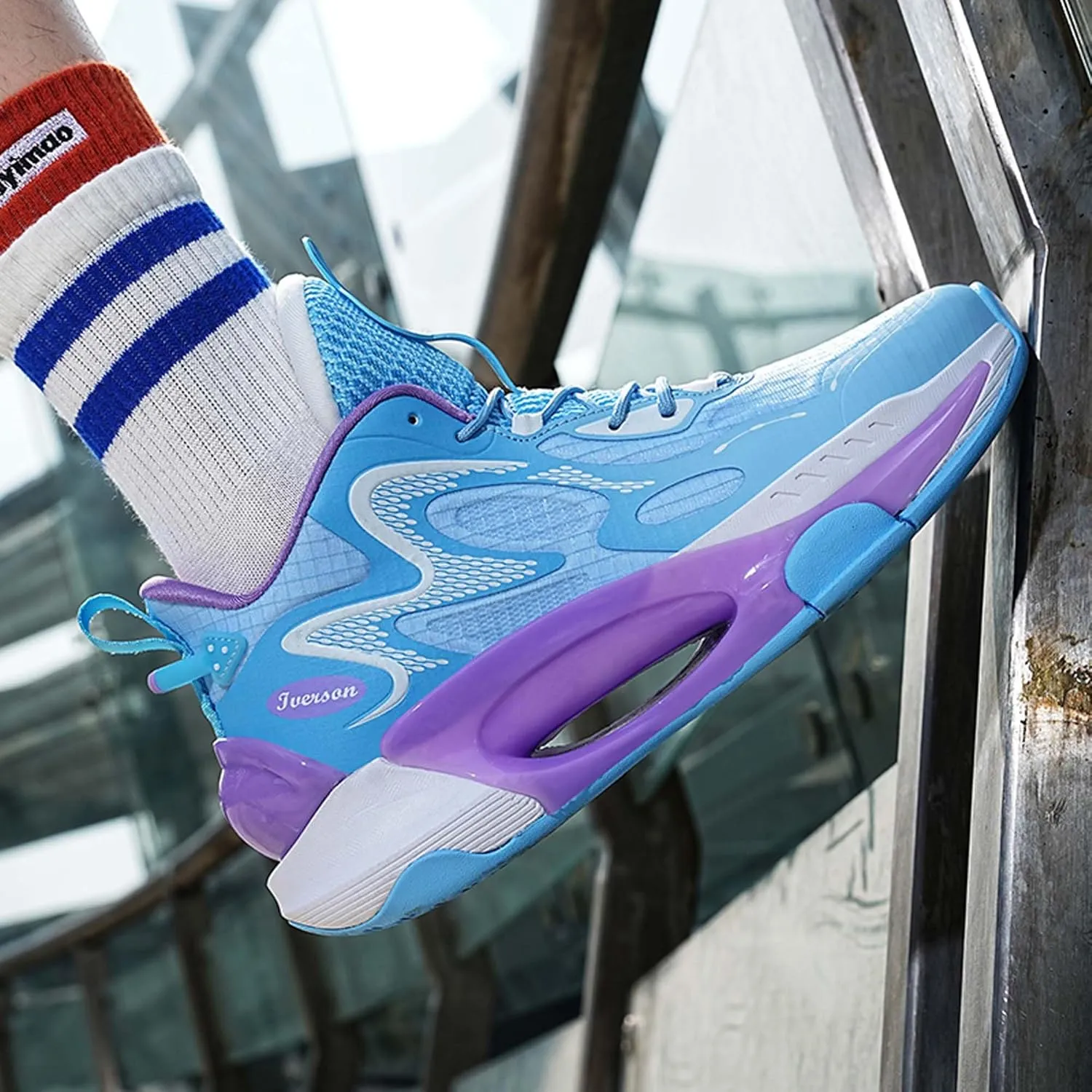 Men Women High Top Basketball Shoes Teen Sports Running Shoes Street Casual Walking Shoes Breathable Comfortable Walking Travel Casual Fashion Sneakers