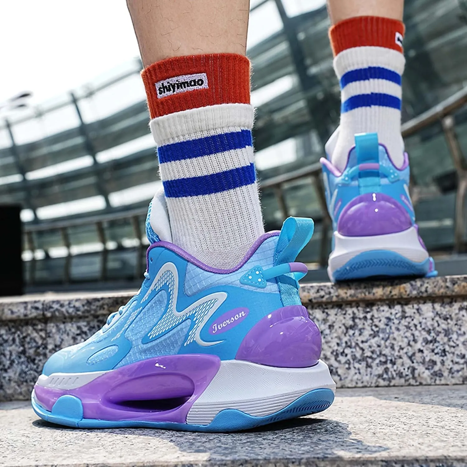 Men Women High Top Basketball Shoes Teen Sports Running Shoes Street Casual Walking Shoes Breathable Comfortable Walking Travel Casual Fashion Sneakers
