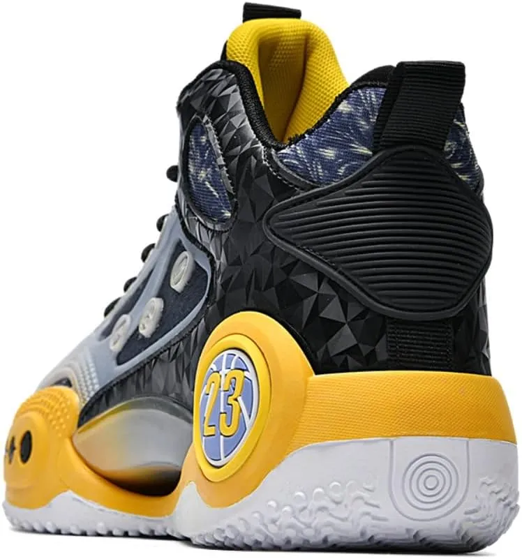 Mens Basketball Shoes Non-Slip Breathable Outdoor Sneakers Fashion Graffiti Sports Training Shoes for Running Walking