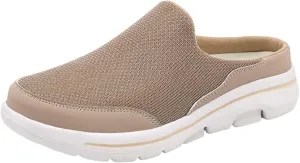 Men's Breathable Barefoot Shoes Soft Flat Soled Slip On Mesh Heelless Walking Shoes Business Casual Shoes
