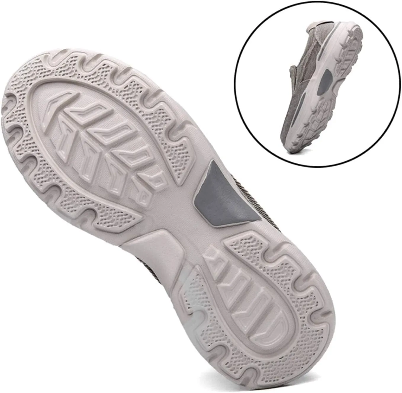 Men's Breathable Lightweight Slip-on Casual Walking Loafers,Outdoor Non-Slip Comfortable Driving Canvas Sneakers
