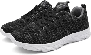 Men's Breathable Mesh Running Shoes Breathable Mesh Comfortable Tennis Shoe Men's Classic Casual Walking Shoes