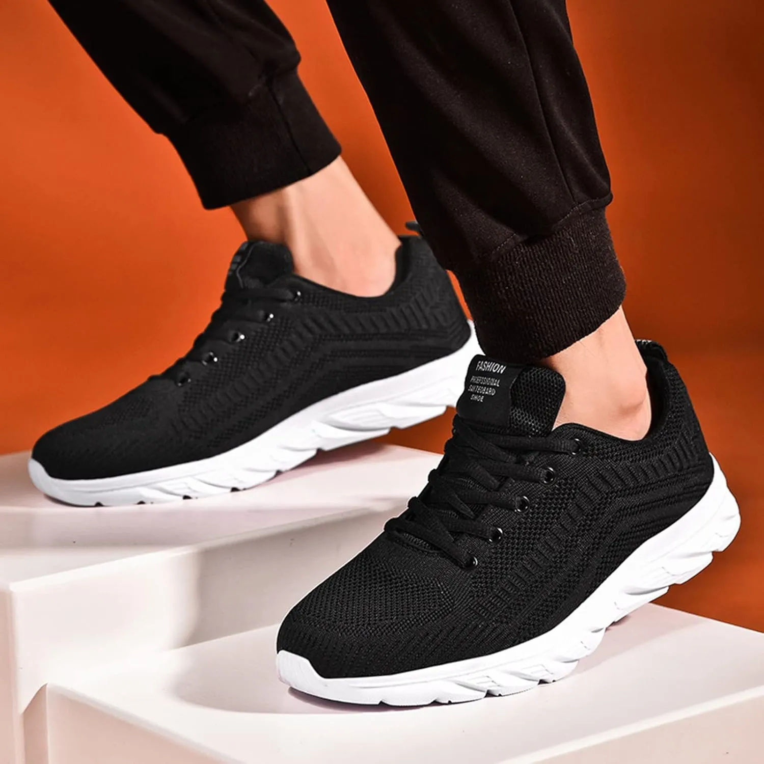 Men's Breathable Mesh Running Shoes Breathable Mesh Comfortable Tennis Shoe Men's Classic Casual Walking Shoes