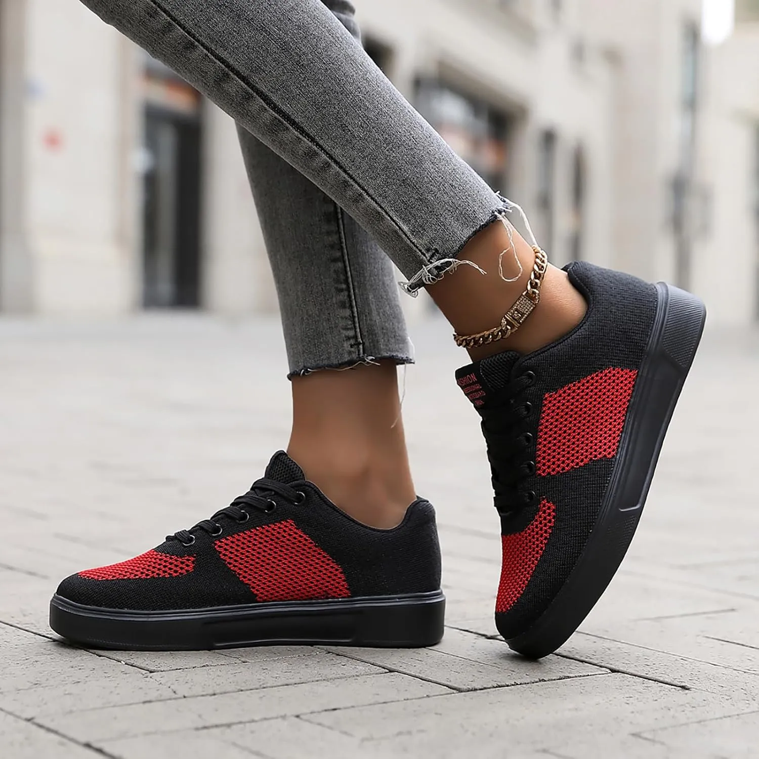 Men's Breathable Mesh Running Shoes Casual Sneaker Mesh Breathable Walking Shoe Business Casual Versatile Shoes